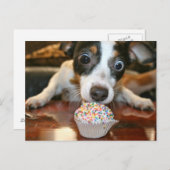 Pup Cake Postcard Postkarte (Vorne/Hinten)