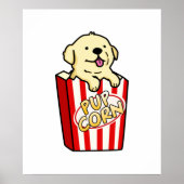 Pup Corn Funny Puppy Pop Pub Poster (Vorne)