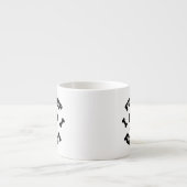 Pup Cup Addict Paw Print Espressotasse (Vorderseite)