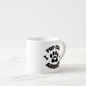 Pup Cup Addict Paw Print Espressotasse (Vorderseite Rechts)