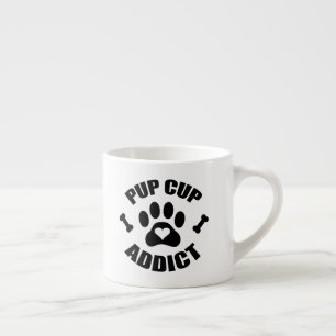 Pup Cup Addict Paw Print Espressotasse