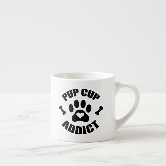 Pup Cup Addict Paw Print Espressotasse (Rechts)