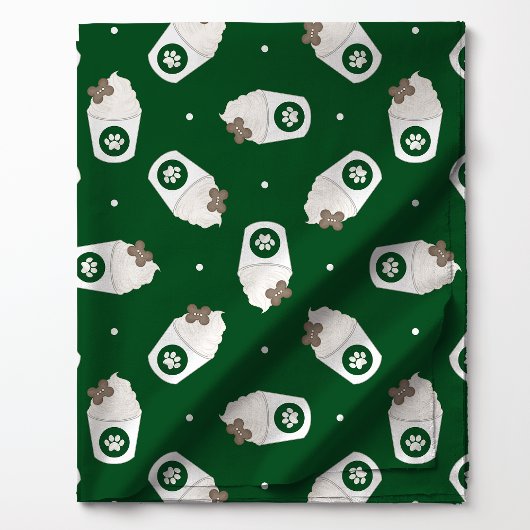 Pup Cups Polka Dot auf Green Stoff