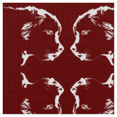Pup Fabric Fabric Puppy Dodge Pattern Stoff (Nahaufnahme)