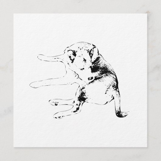 Pup Fun Einladung (Vorderseite)