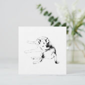 Pup Fun Einladung (Stehend Vorderseite)