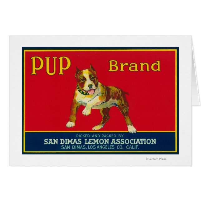 Pup Lemon LabelSan Dimas, CA (Vorderseite (Horizontal))
