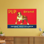 Pup Lemon LabelSan Dimas, CA Leinwanddruck (Insitu (Wohnzimmer))