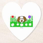 Pup N Play Heart Paper Untersetzer (Vorderseite)