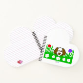 Pup N Play Heart Shaped Spiral Notebook Notizblock (Innenseite)