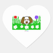 Pup N Play Heart Sticker (Vorderseite)