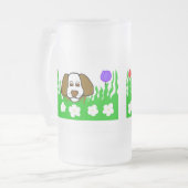 Pup N Play Large Mattiert Glass Tasse (Vorderseite Links)