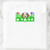 Pup N Play Oval Aufkleber (Tasche)