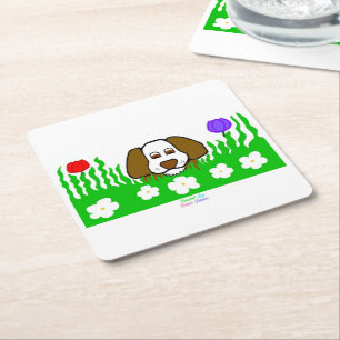 Pup N Play Quadratischer Papieruntersetzer Rechteckiger Pappuntersetzer
