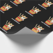 Pup Noodles Funny Cup Noodles Puff Dark BG Geschenkpapier (Ecke)