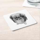 Pup of Prestige Rechteckiger Pappuntersetzer (angewinkelt)