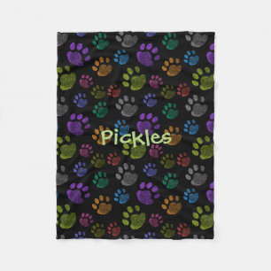 Pup Paw Fleece-Hundedecke, Klein Fleecedecke