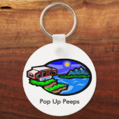 Pup, Pop Up Peeps Schlüsselanhänger (Vorderseite)