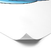 Pup puccino Funny Dog Cappuccino Pun Poster (Ecke)