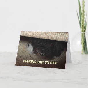 PUP SAGT DEN "40." GEBURTSTAG. KARTE