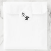 Pup with Teddy Bear | Dog Art Sticker (Tasche)