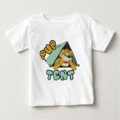 Pup Zent Camping Baby T-shirt (Vorderseite)