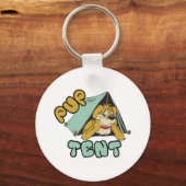 Pup Zent Camping Schlüsselanhänger (Vorderseite)