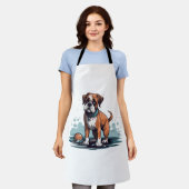PupArt Design Boxer Briefs - Funny Dog Graphic Schürze (Getragen)