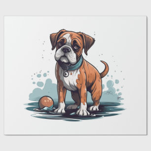 PupArt Design Boxershorts - Lustige Hundegrafik Geschenkpapier
