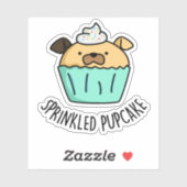 Pupcake Puppy Cupcake Puppe Aufkleber (Blatt)