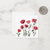 Pupien- Karte mit Blumenbezug (Vorderseite/Rückseite Beispiel)