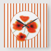 Pupies Wall Clock Quadratische Wanduhr (Vorderseite)
