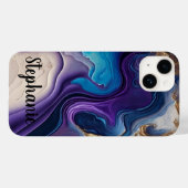 Pupillemann Rose Gold Name Script Case-Mate iPhone Hülle (Rückseite (Horizontal))