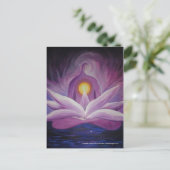 Puple Goddess Postkarte (Stehend Vorderseite)