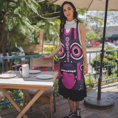 Puple Pink Tiki Schürze