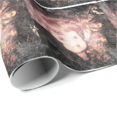 Püppchen Geschenkpapier (Rolleneckpunkt)