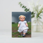 Puppe aus dem Sturm Postkarte (Stehend Vorderseite)
