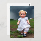 Puppe aus dem Sturm Postkarte (Vorne/Hinten)