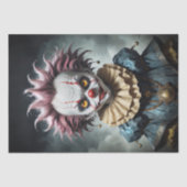 Puppe aus dunklem Whimsy-Dekoupage Seidenpapier (Vorderseite)