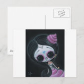 Puppe der Toten Postkarte (Vorne/Hinten)