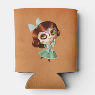 Puppe Dia de Los Muertos Vintage Dosenkühler