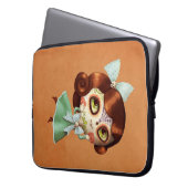 Puppe Dia de Los Muertos Vintage Laptopschutzhülle (Vorderseite Links)
