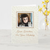 Puppe Frances Große Oma Geburtstag Karte (Gelbe Blume)
