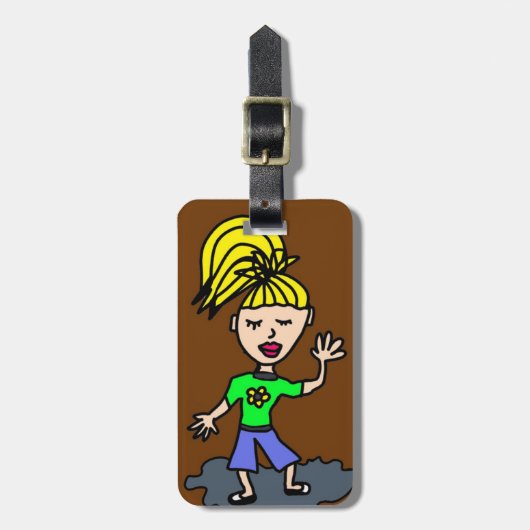 Puppe Gepäckanhänger (Vorderseite vertikal)