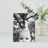 Puppe im Märchenwald Postkarte (Stehend Vorderseite)