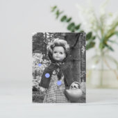 Puppe im Märchenwald Postkarte (Stehend Vorderseite)