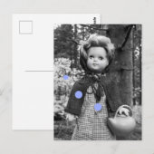 Puppe im Märchenwald Postkarte (Vorne/Hinten)