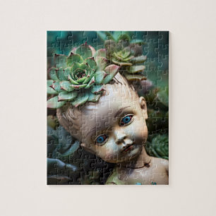 Puppe im Sukkulentengarten Einzigartig Puzzle