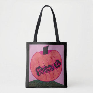 Puppe in einem Kürbis Tasche