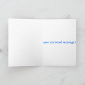 Puppe Kirschblütes Kokeshi, Gruß-Karte Karte (Innenseite)